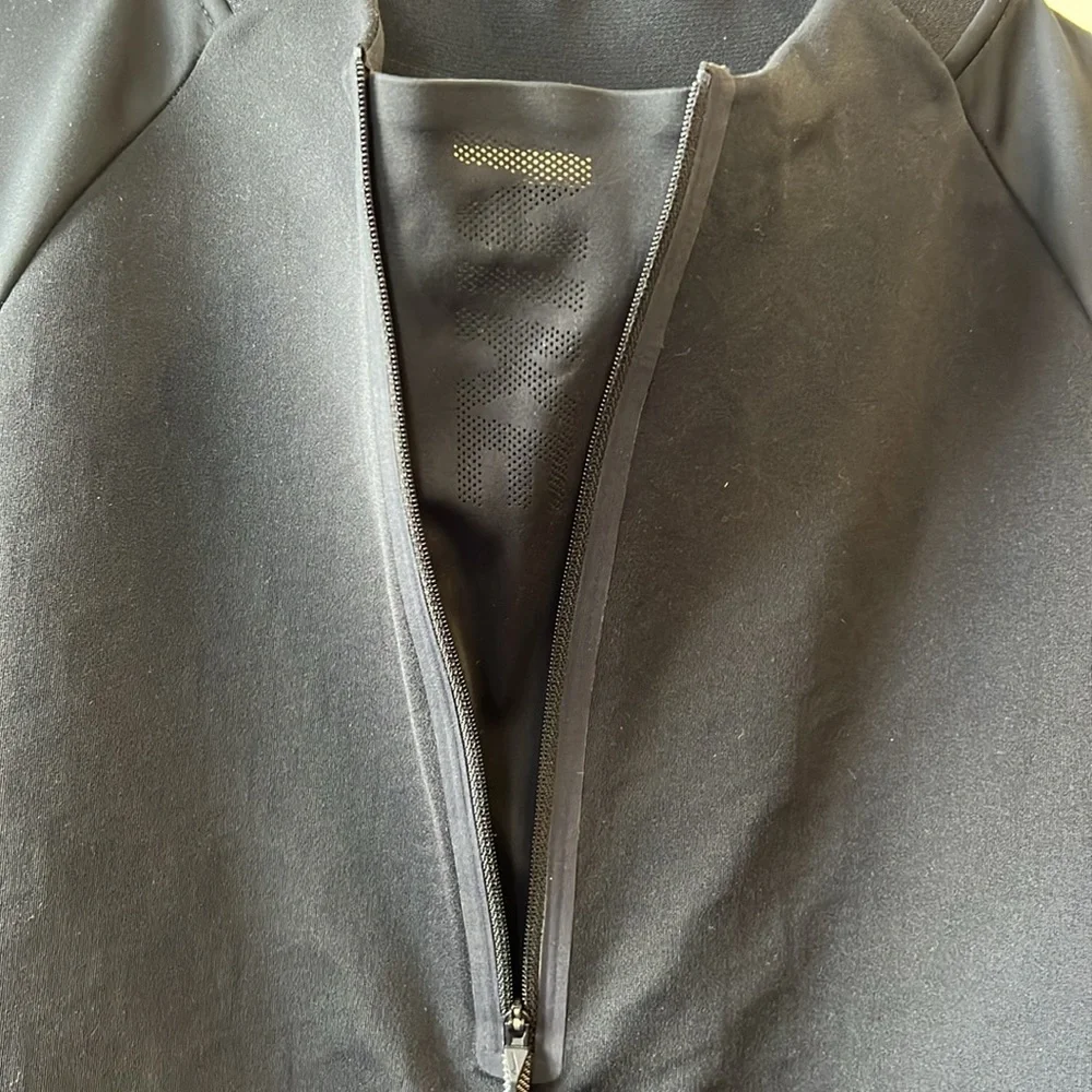 NIKE THERMA SPHERE DRI-FIT REPEL BLACK HALF ZIP ATHLETIC JACKET SIZE LARGE - Picture 3 of 5